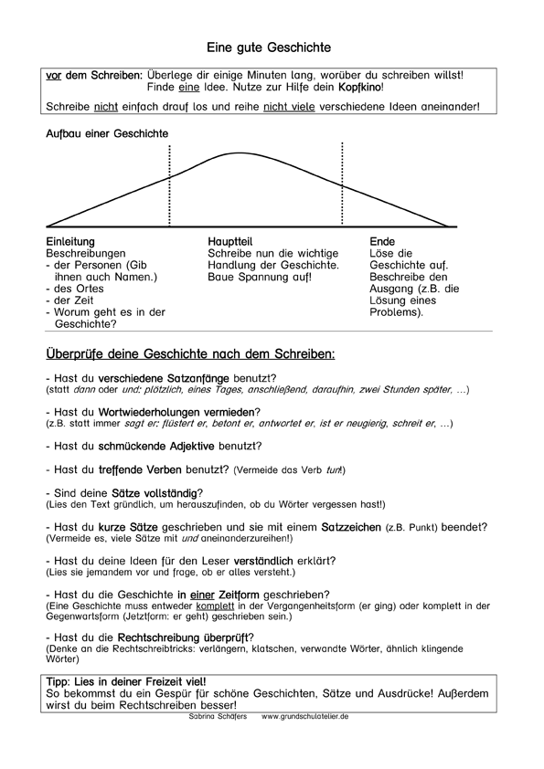 Geschichten planen Grundschule