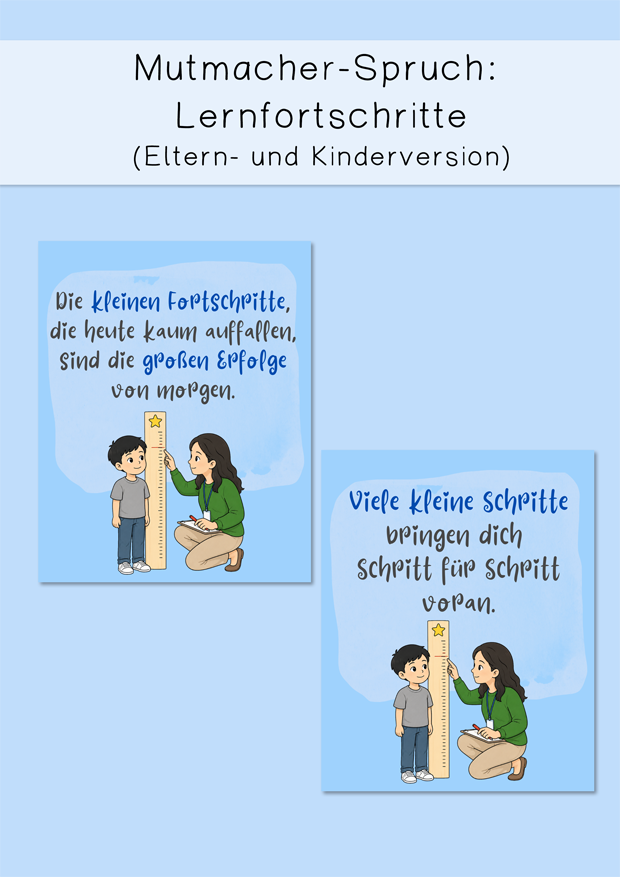 Lernfortschritte-Mutmacher
