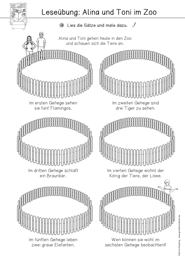Lesemalblatt (kostenloses Arbeitsblatt)