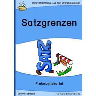 Satzgrenzen, Satzzeichen (kleine Kartei)