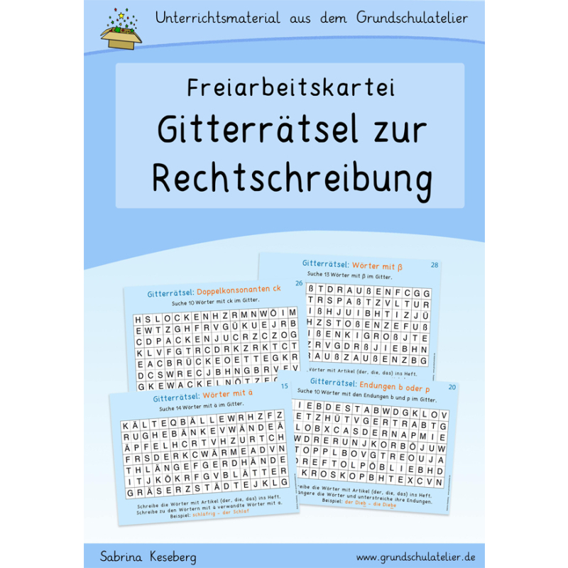Rechtschreibung Gitterratsel