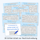 Rechtschreibung: Gitterrätsel