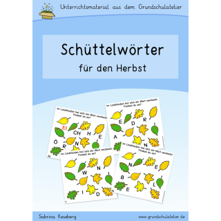 Schüttelwörter: Herbst