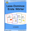 Lesedominos: erste Wörter lesen