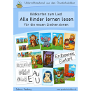 Bildkarten zum Lied "Alle Kinder lernen lesen"...