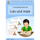 Lies und male (Lesemalkartei, Silbenlesen)