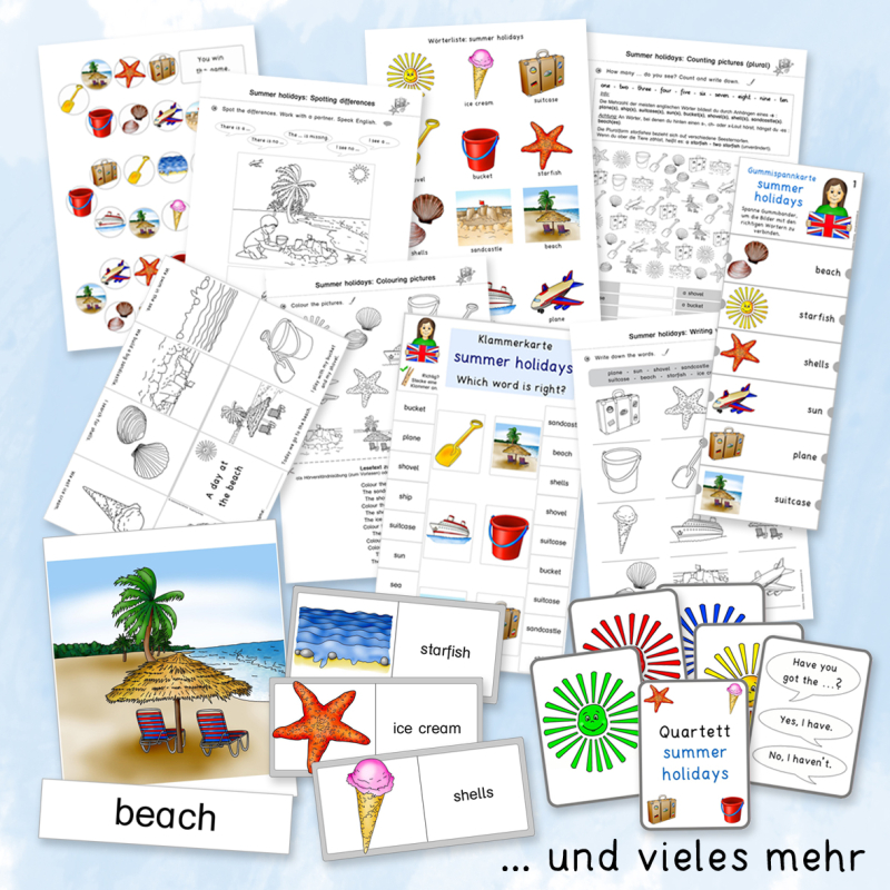 Englischmaterialien: summer holidays