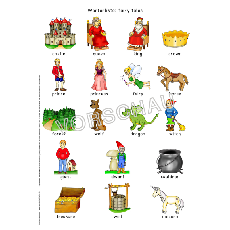 Englischmaterialien fairy tales (Märchen)