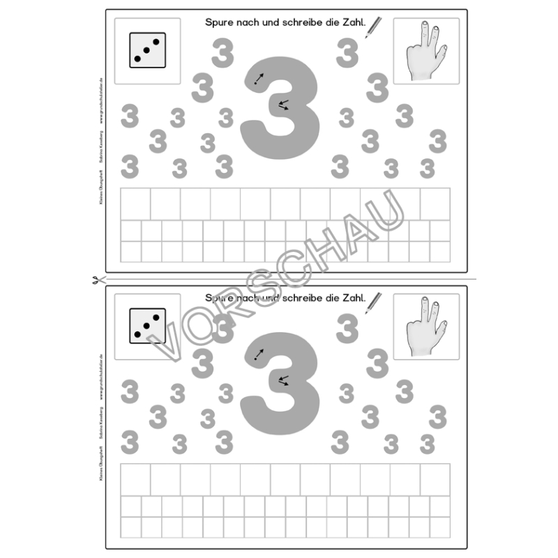 Die Zahlen bis 10 (Übungsheft)