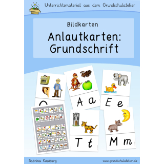 Anlautkarten (Bildkarten, Anlauttabelle): Grundschrift