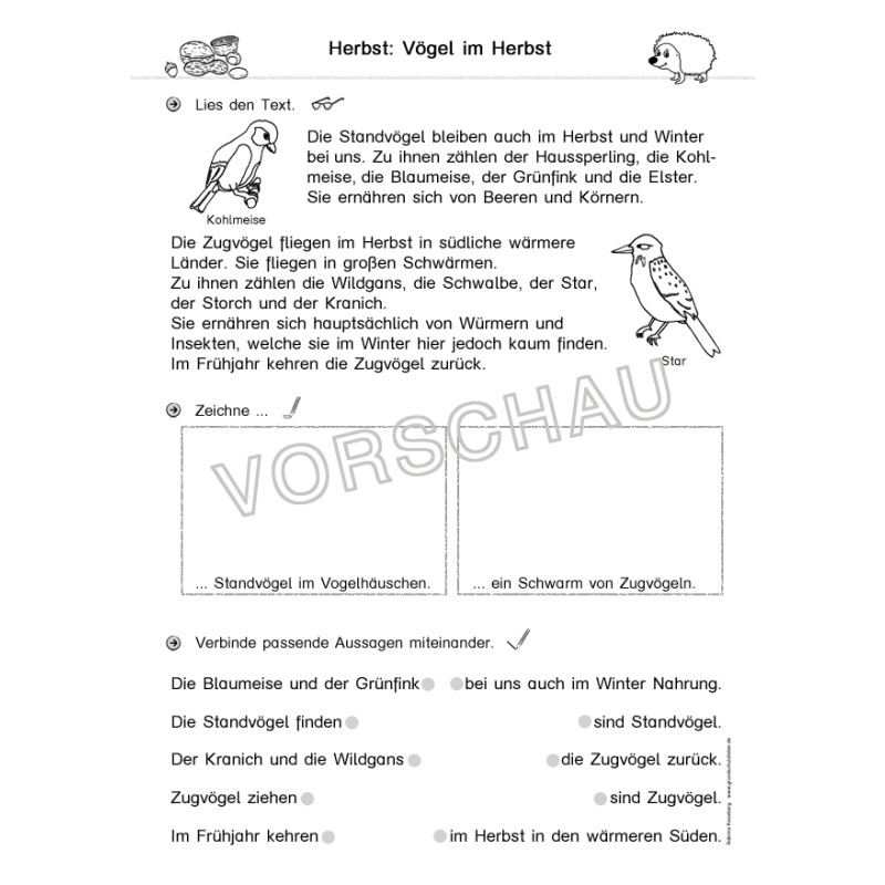 Herbst Werkstatt Fur Die Grundschule