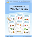 Klammerkarten: Wörter lesen