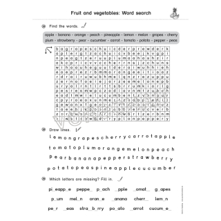 Englischmaterialien Fruit And Vegetables