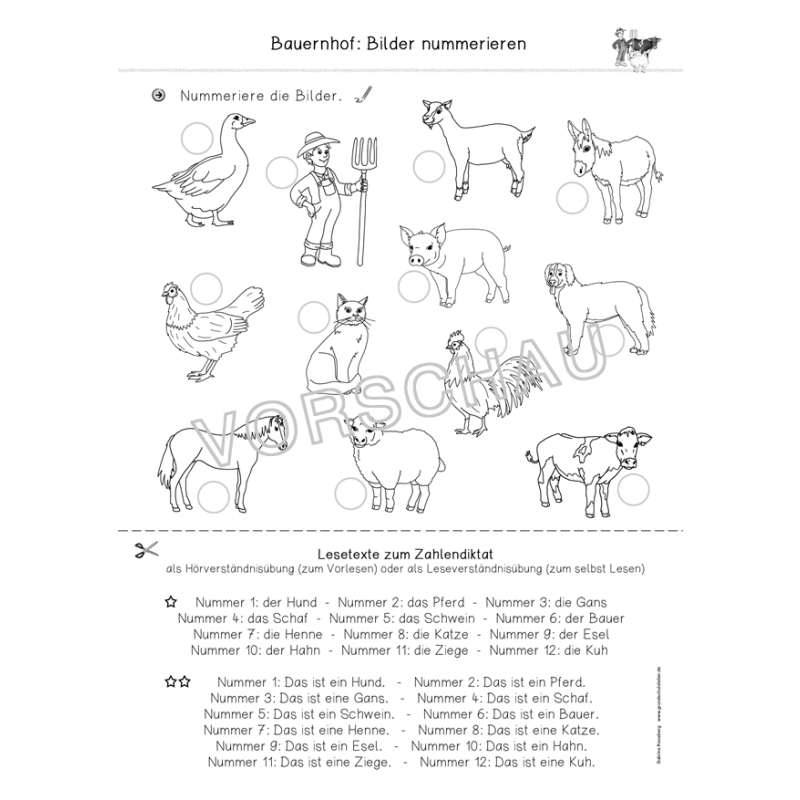 Unterrichtsmaterial F r DaF DaZ Zum Thema Bauernhof Unterrichtsmaterial F r DaF DaZ Zum Thema Bauernhof