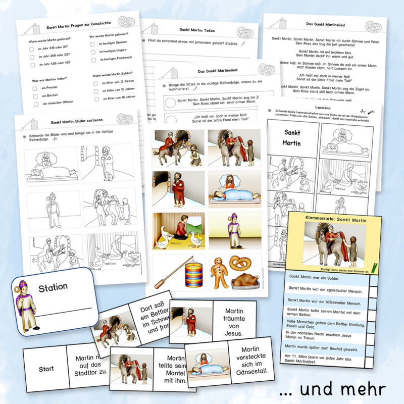 Unterrichtsmaterial für den Religionsunterricht zu Sankt Martin