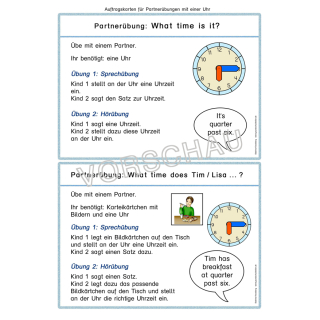 My day (Tagesablauf, Zeit, Verben)