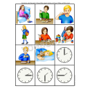 My day (Tagesablauf, Zeit, Verben)