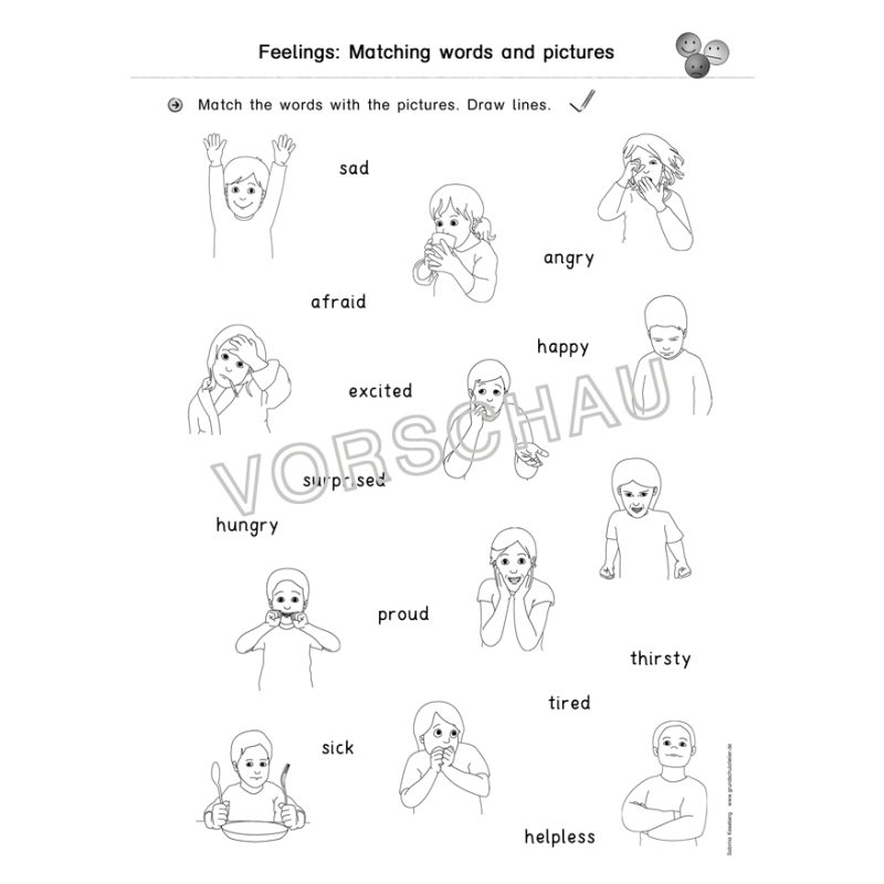 Englischmaterialien feelings (Gefühle)
