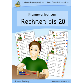 Rechnen bis 20 (Klammerkarten)