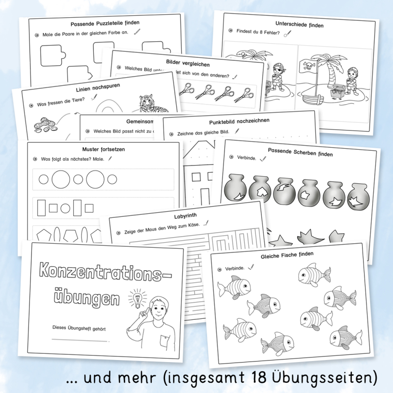 Kleines Ubungsheft Konzentrationsubungen