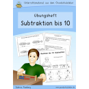 Rechnen bis 10: Subtraktion (Übungsheft)