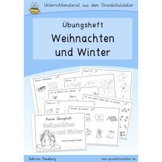 Weihnachten und Winter (Übungsheft, Klasse 1)