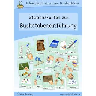 Stationskarten: Buchstabeneinführung (Buchstabenweg, Stationen)