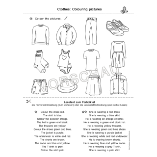 Englischmaterialien clothes