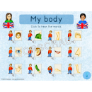 Interaktive Übung: my body (Wörter lernen)