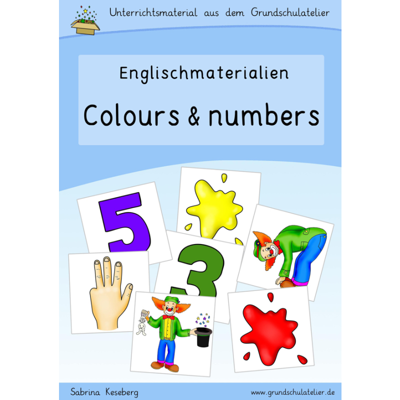 Englischmaterialien colours and numbers
