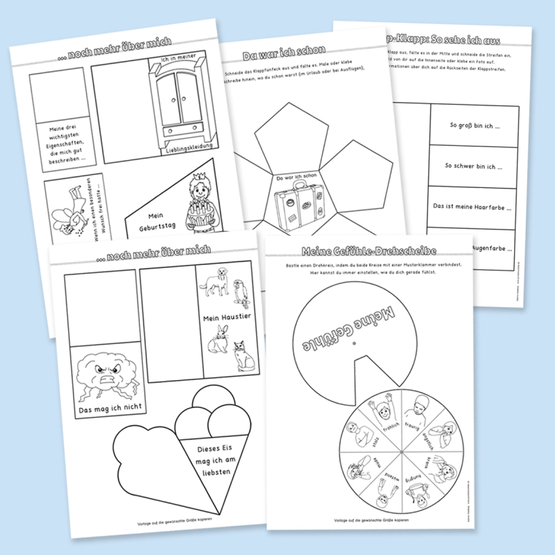 Lapbook zum Thema "Das bin ich"