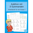 Addition mit 3 Summanden (Arbeitsblatt)