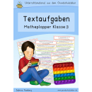 Textaufgaben, Klasse 3 (Plopperkarten, Pop it)