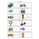In the street (Verkehr, Fahrzeuge, Wegbeschreibung)