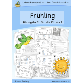 Frühling (Übungsheft, Klasse 1, Deutsch)