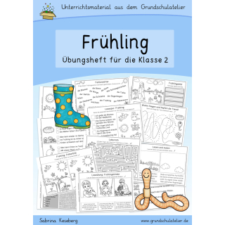 Frühling (Übungsheft, Klasse 2, Deutsch)