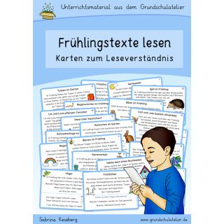 Frühlingstexte lesen (Lesekartei)