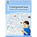 Frühlingstexte lesen (Lesekartei)