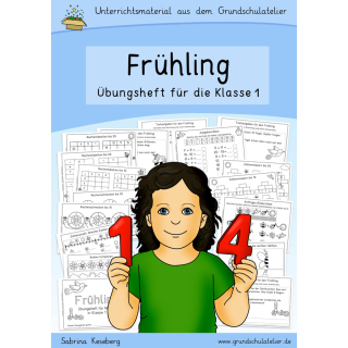 Frühling (Mathe, Klasse 1, Übungsheft)
