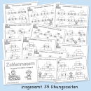 Zahlenmauern (Mathe, Klasse 2, Übungsheft)