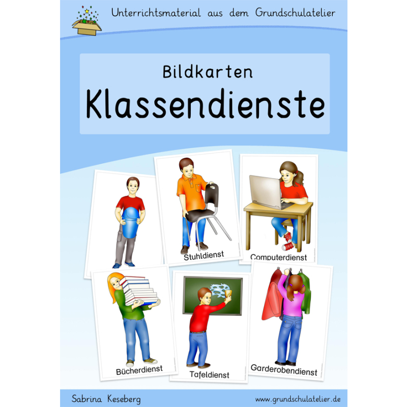  Klassendienste  Karten Bildkarten 