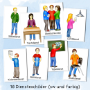 Klassendienste-Karten (Bildkarten)
