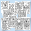 Frühling-Mandalas (10 Malvorlagen)