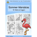 Sommer-Mandalas (10 Malvorlagen)