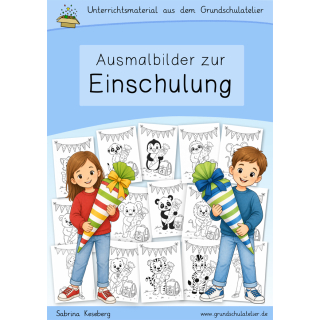Malvorlagen zur Einschulung