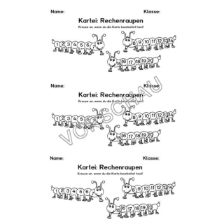 Rechenraupen (Klassen 1, 2)