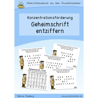 Geheimschrift-Rätsel (Konzentration)