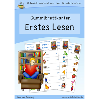 Erstes Lesen / Silbenlesen (Gummibrettkarten)