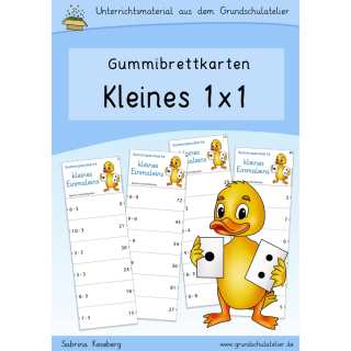 Kleines Einmaleins (1x1 - Gummibrettkarten)