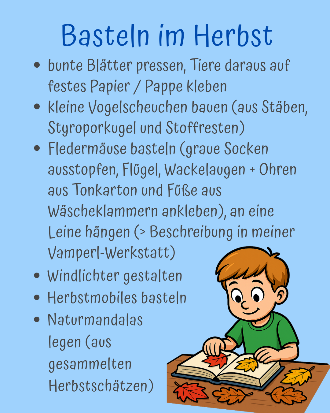 Basteln im Herbst